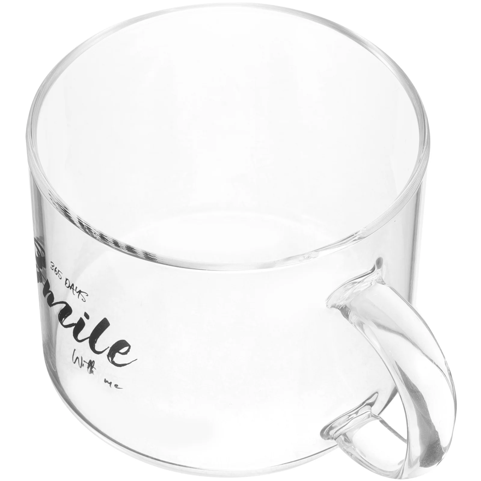 High Quality Glass Mug with Ergonomic Handle Large Coffee Cup for Home Office Restaurant Use Elegant Simple Design Mugs