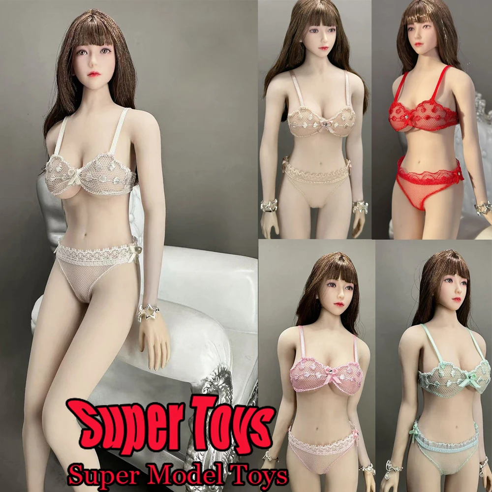 

CJG-059 1/6 Scale Female Soldiers Clothes Accessory Lace Underwear Solid Color Bra For 12-inches Action Figure Model Doll