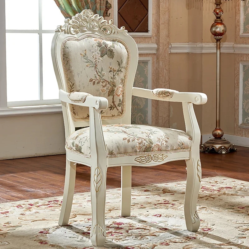 كرسي طعام من الخشب الصلب الأوروبي كرسي منزلي كرسي ترفيهي