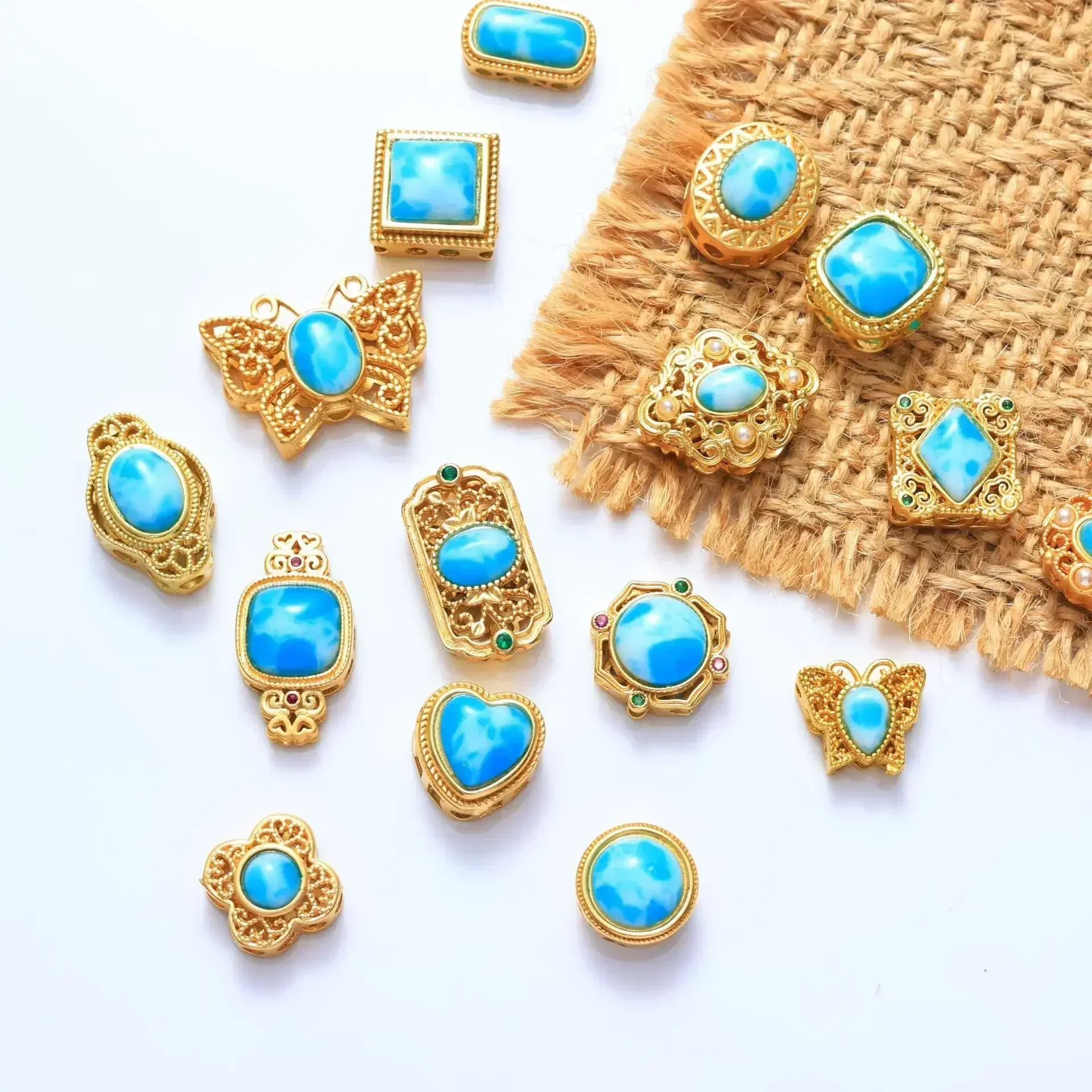 7 Pieces Jewelry Making Supplies Jewelry Making Charm Handmade Beads Wholesale DIY Bracelet Necklace Making Accessories Craft