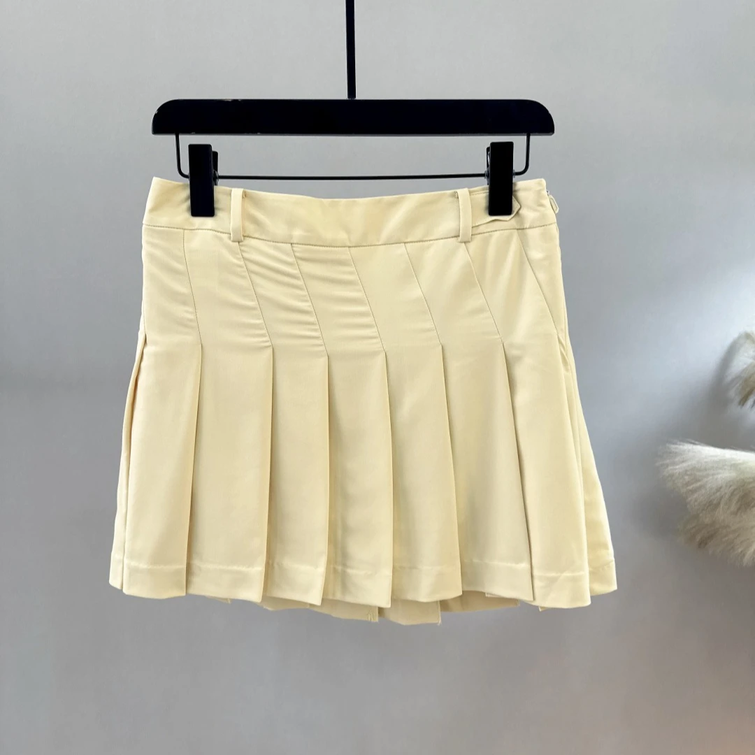 Women's Golf Pleated Skort 2026 Summer New Original Korean Fashion Outdoor Anti-Exposure Breathable Quick-Dry Stretch Soft
