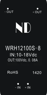 wrh12100s-8-high-voltage-dc-dc-power-module-12v-to-50v-100v8w-capacitor-charging-ultrasonic-isolation