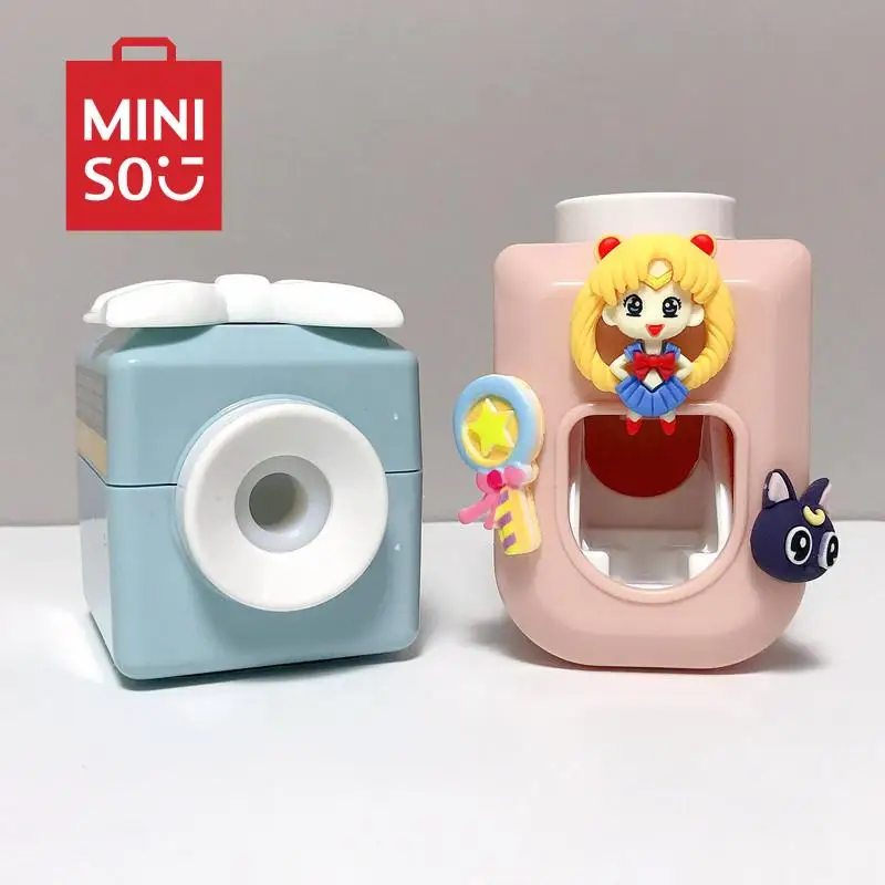 New Kawaii Hello Kitty Toothpaste Squeezer Sanrio Anime Cartoon Automatic Toothpaste Dispenser for Children Bathroom Supplies