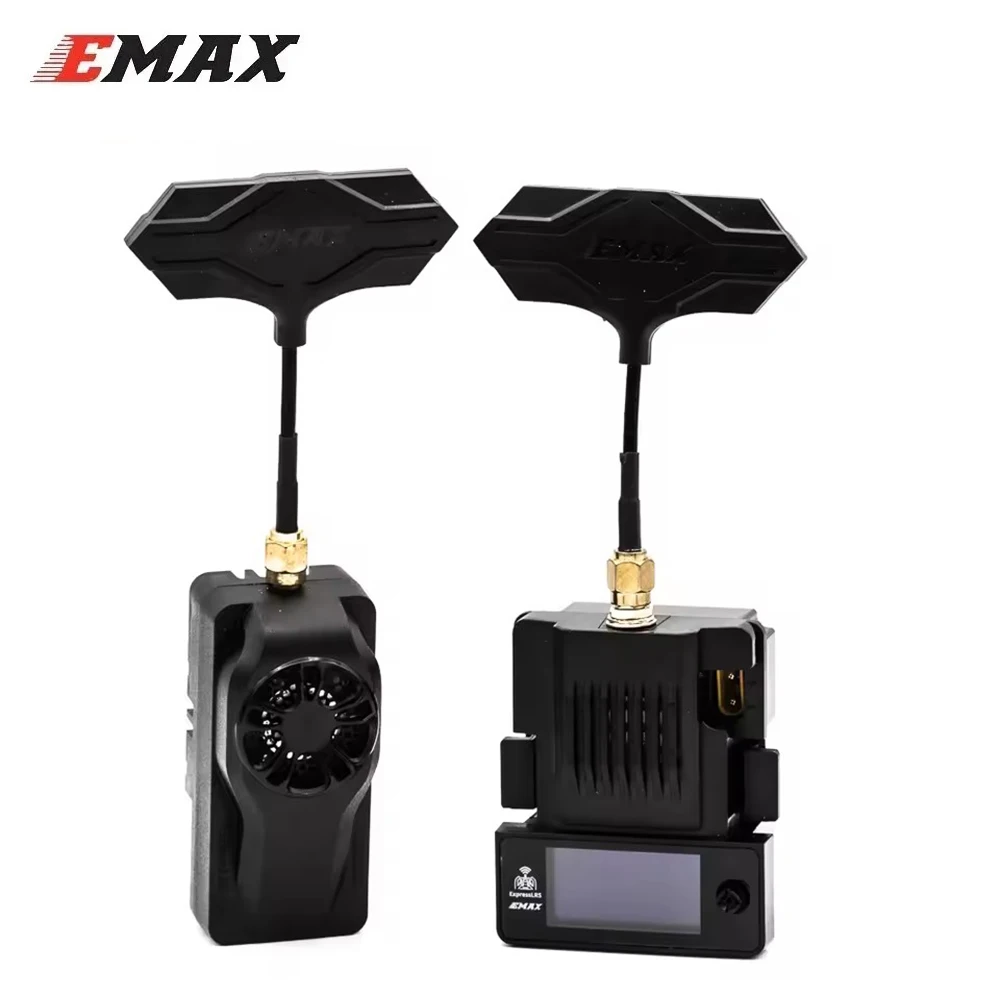 EMAX Aeris Link ExpressLRS ELRS Micro TX Module 2.4G 915MHz avec écran OLED et ventilateur de refroidissement pour Drone RC FPV