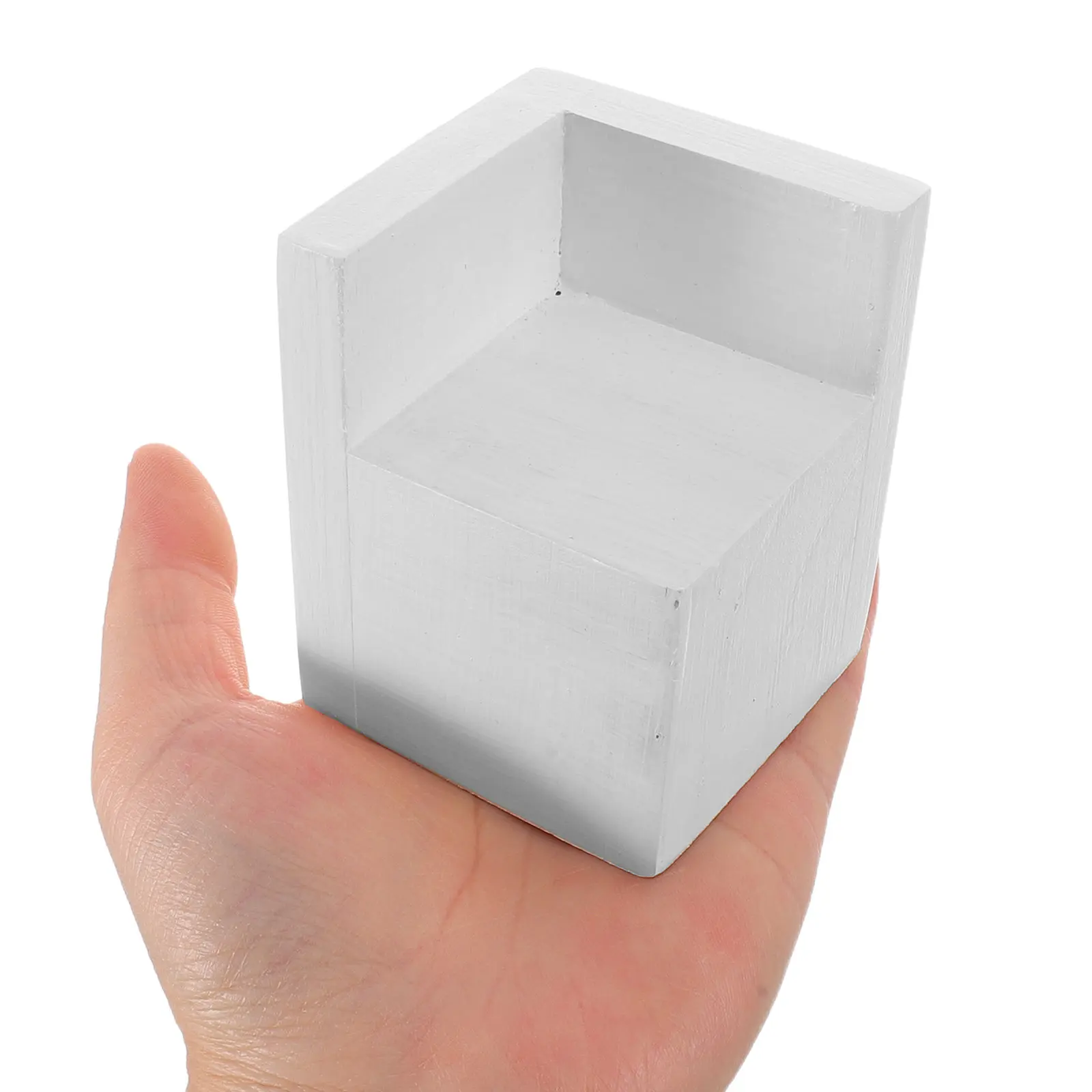 4Pcs Square Wood Bed Risers White Heavy Furniture Lift Blocks for Bed Frame Support Legs Heightening Pad Platform Storage