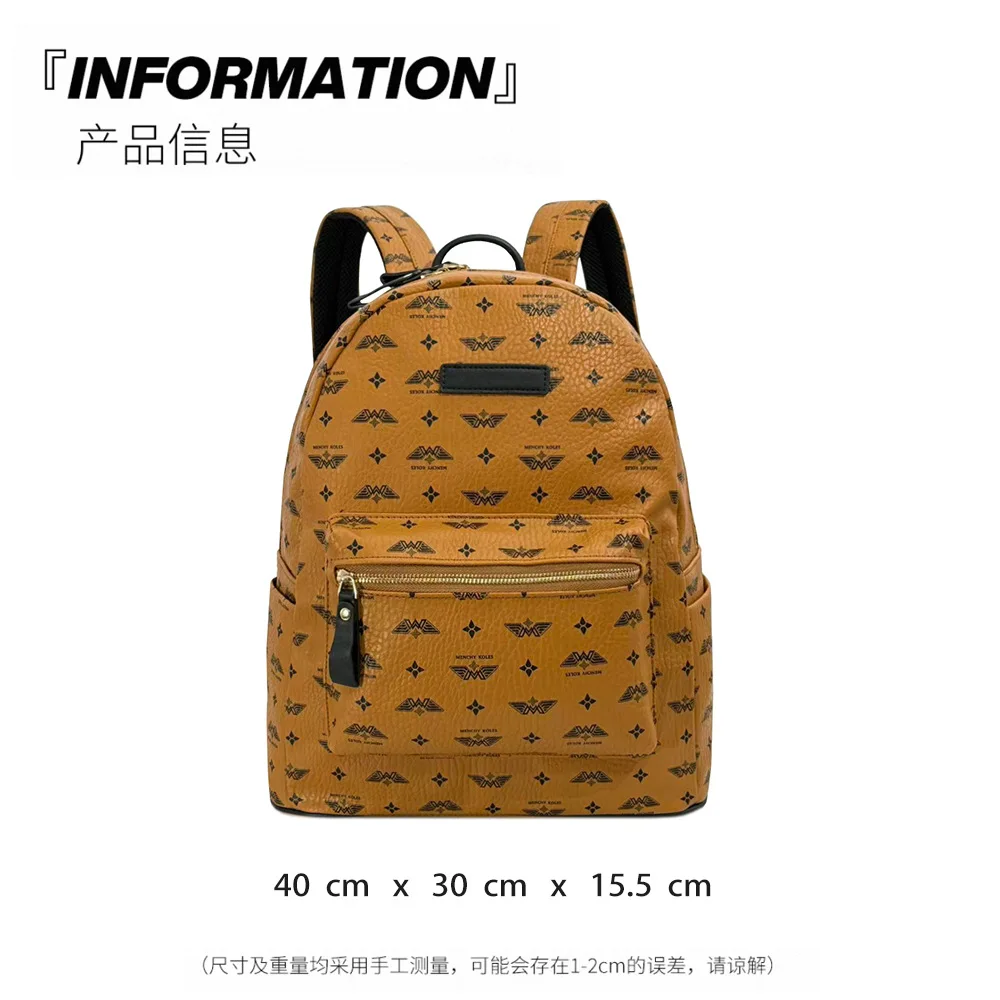 Luxuriöse Design-Rucksäcke für Herren, große Reisetaschen, Business-Laptop-Rucksäcke, modische Rucksäcke mit Printmuster, Leder-Rucksäcke, Unisex. – Detail 8