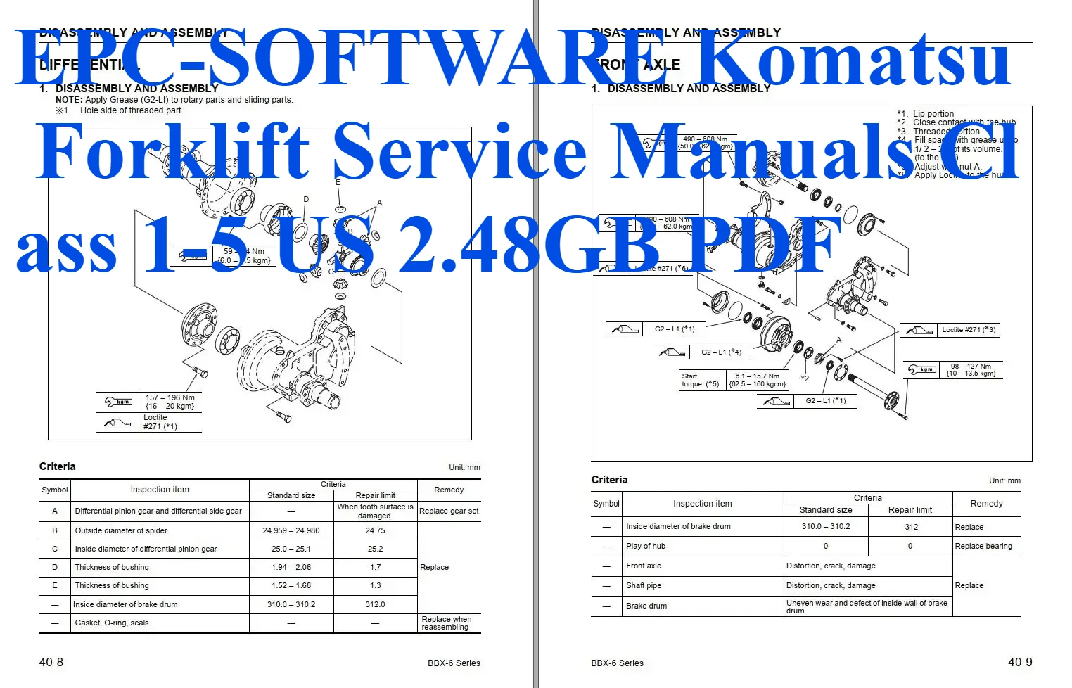 

EPC-OFTWARE Посібники обслуживания вилочных погрузчиков Komatsu, класс 1–5, США, 2,48 ГБ, PDF