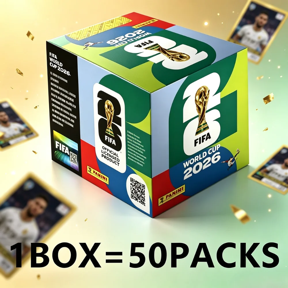 パニーニ-2026-ワールドカップ-ステッカーボックス-サッカー-コレクタブル-プレーヤーステッカー-50パック-コンプリートアルバム-ティーン向けサッカーギフト