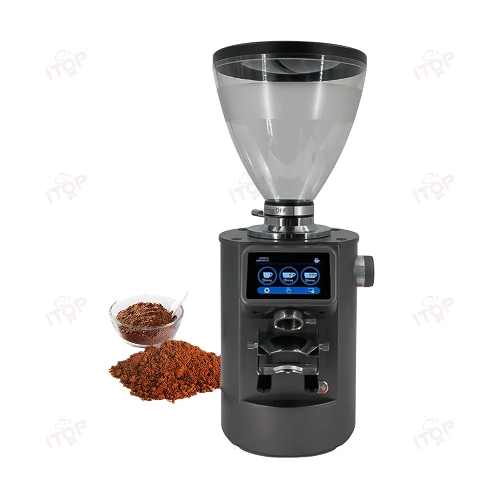 

8 Gears Variable Speed 600W K90 Electric Coffee Grinder 90mm Titanium Flat Blade for Household Outdoor Use Commercial Espresso