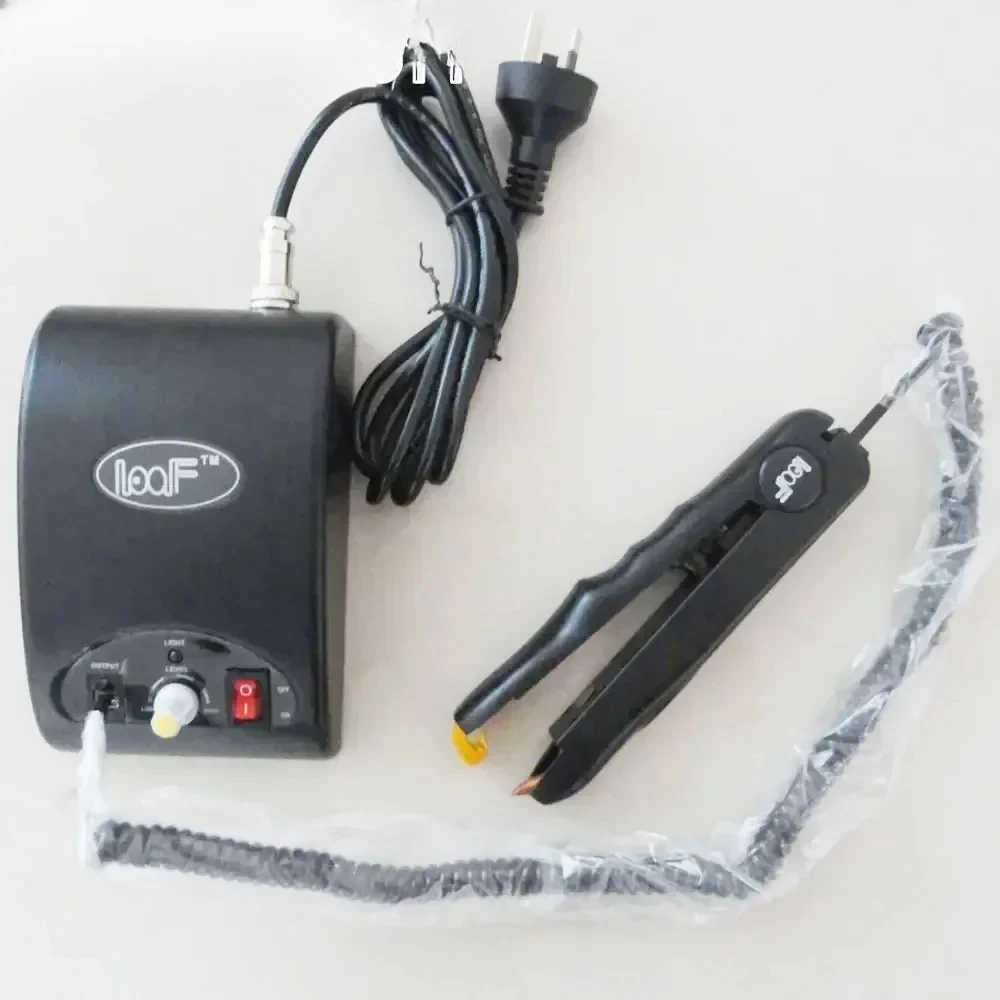 Máquina de hierro con conector, máquina profesional de extensión de cabello para salón, plancha para el cabello, fusión en frío, herramientas para el cabello de fusión de queratina