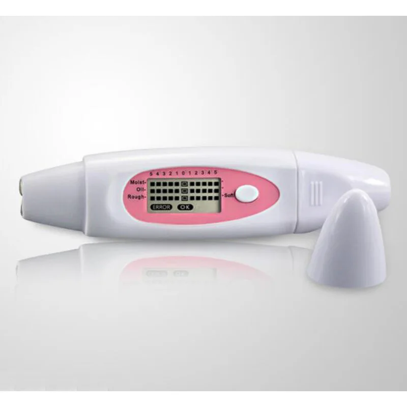 Analisador BIA-Skin com display LCD digital, teor de óleo hidratante, testador facial, monitor de umidade, pele hidratante