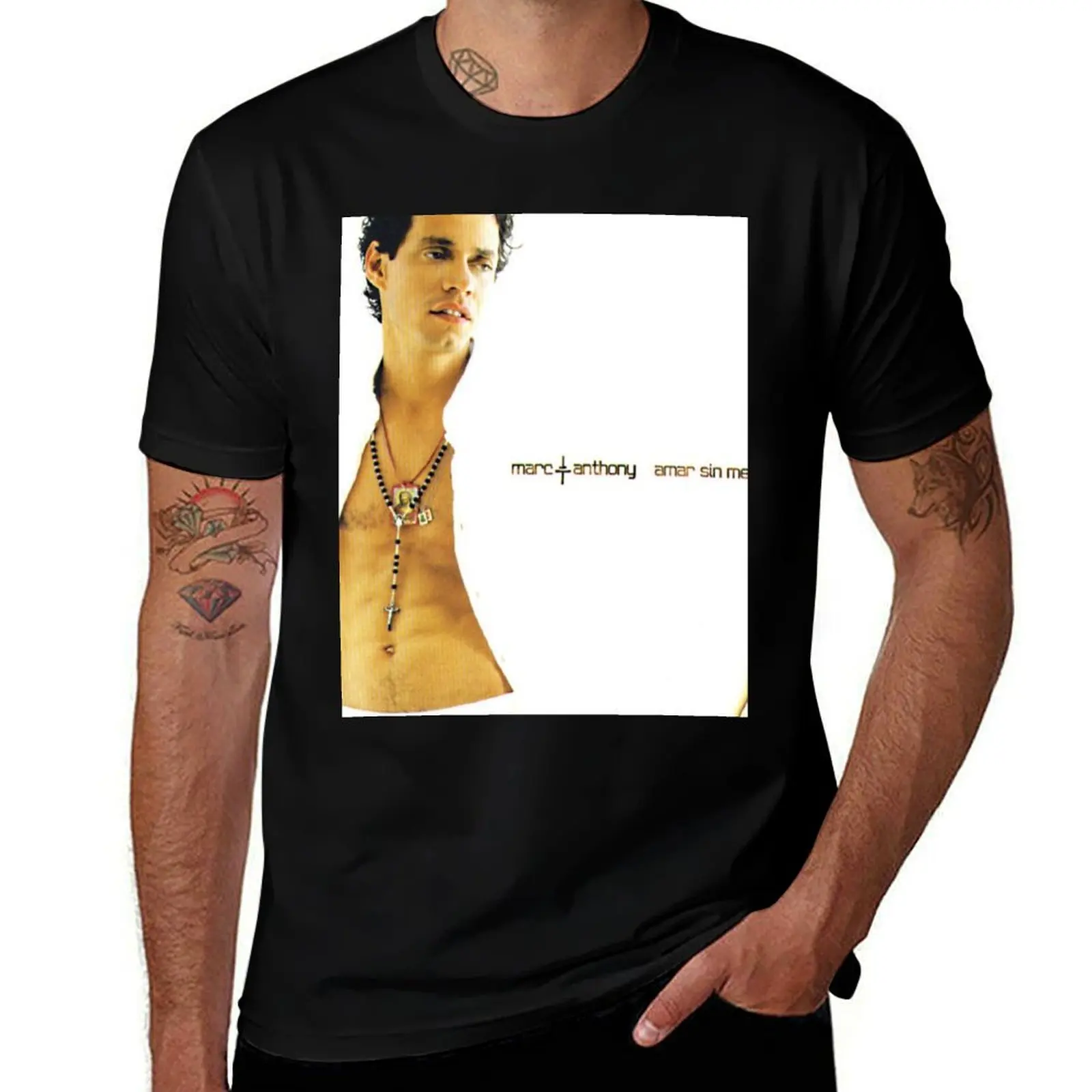

Marc Anthony amar sin mentiras T-Shirt t shirt man casual t shirts for man slim fit