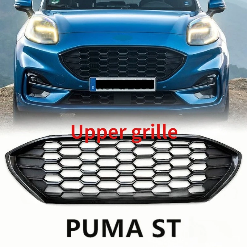 Suitable for Ford PUMA ST Line 2019-2024 Front Bumper Hood Grille Lower Mesh Grill Cover Trim Ventilation Net Guard Board Tuning