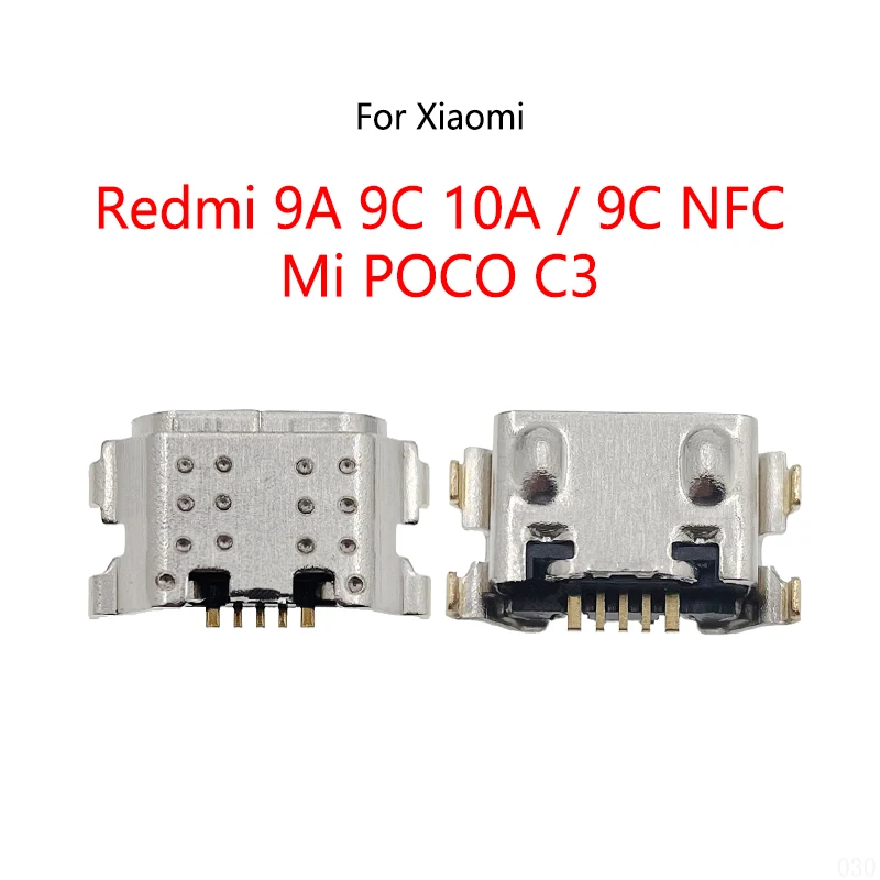 50 SZTUK/Partia Złącze Portu Ładowania Micro USB Do Xiaomi Redmi 9A 10A 9C NFC Mi POCO C3 Pocophone — zdjęcie 6