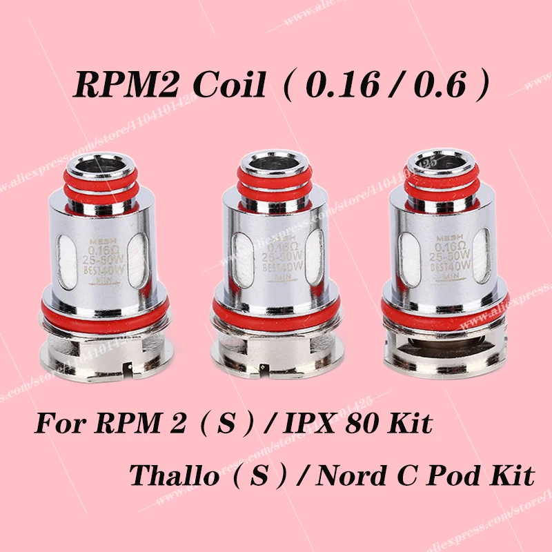 

Сетчатая катушка RPM2 0,16 Ом постоянного тока 0,6 Ом для картриджа RPM2 SCAR-P5 IPX 80 G-Priv Pro Kit Nord X Nord 4