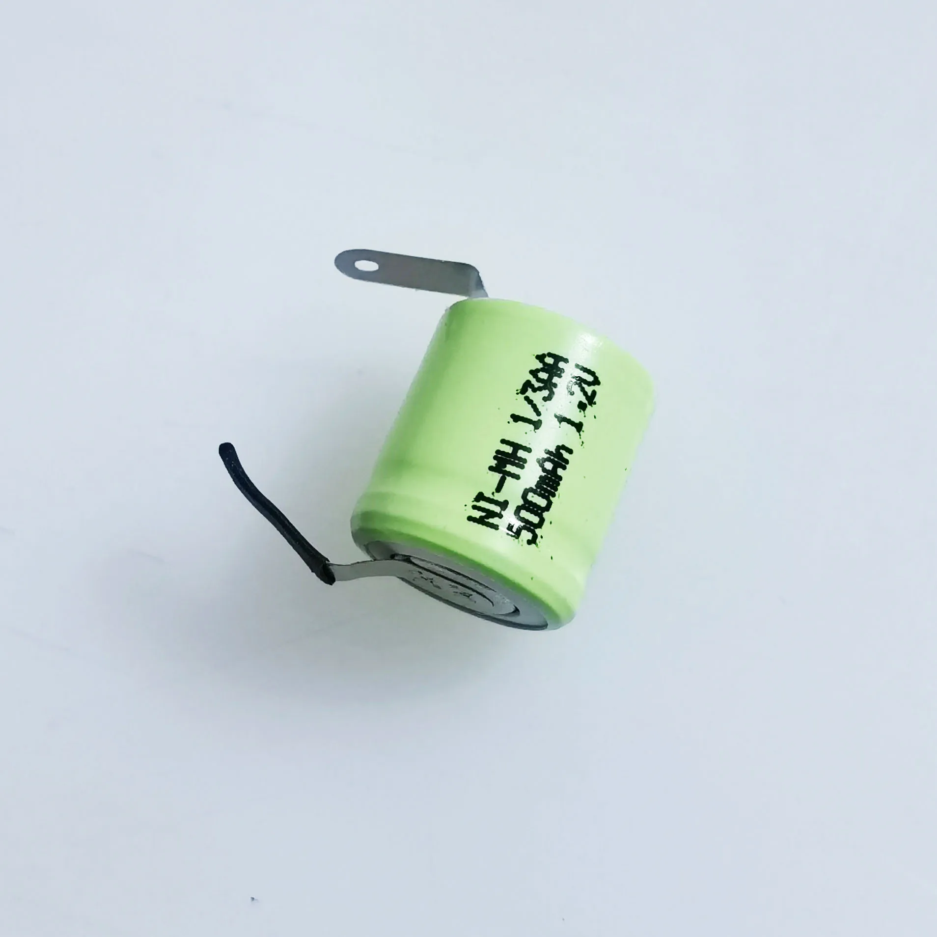 1.2V 1/3AA ni-mh rechargeable battery 500mah 1/3 AA nimh cell with welding tabs for LED solar light