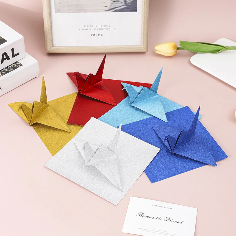 Handmade Origami Magic Gold Onion Paper , Creative Paper Multi-specification Colored Square Cardboard