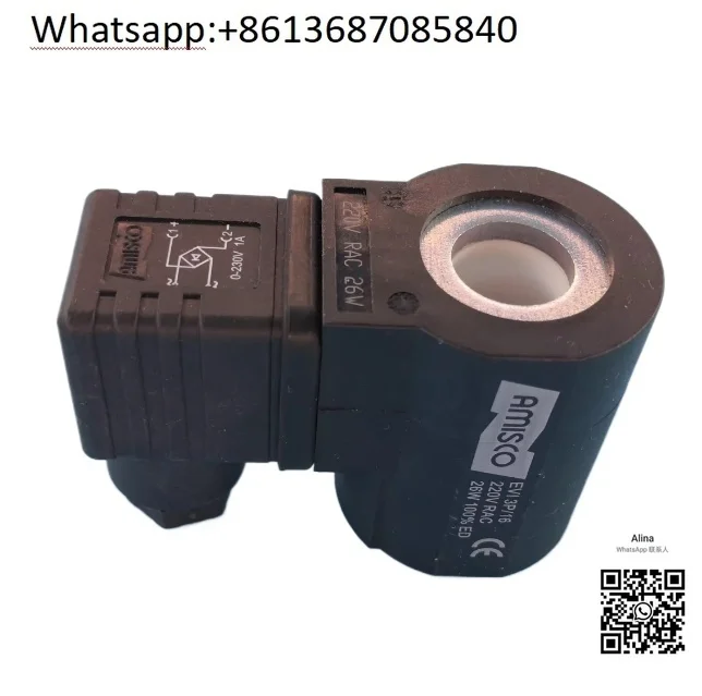 

Original AMISCO Coil EVI 3P/16 220V RAC 26W Crane Coil EVI3P/16 Insert Solenoid Valve Inner Aperture：16MM Height：50MM