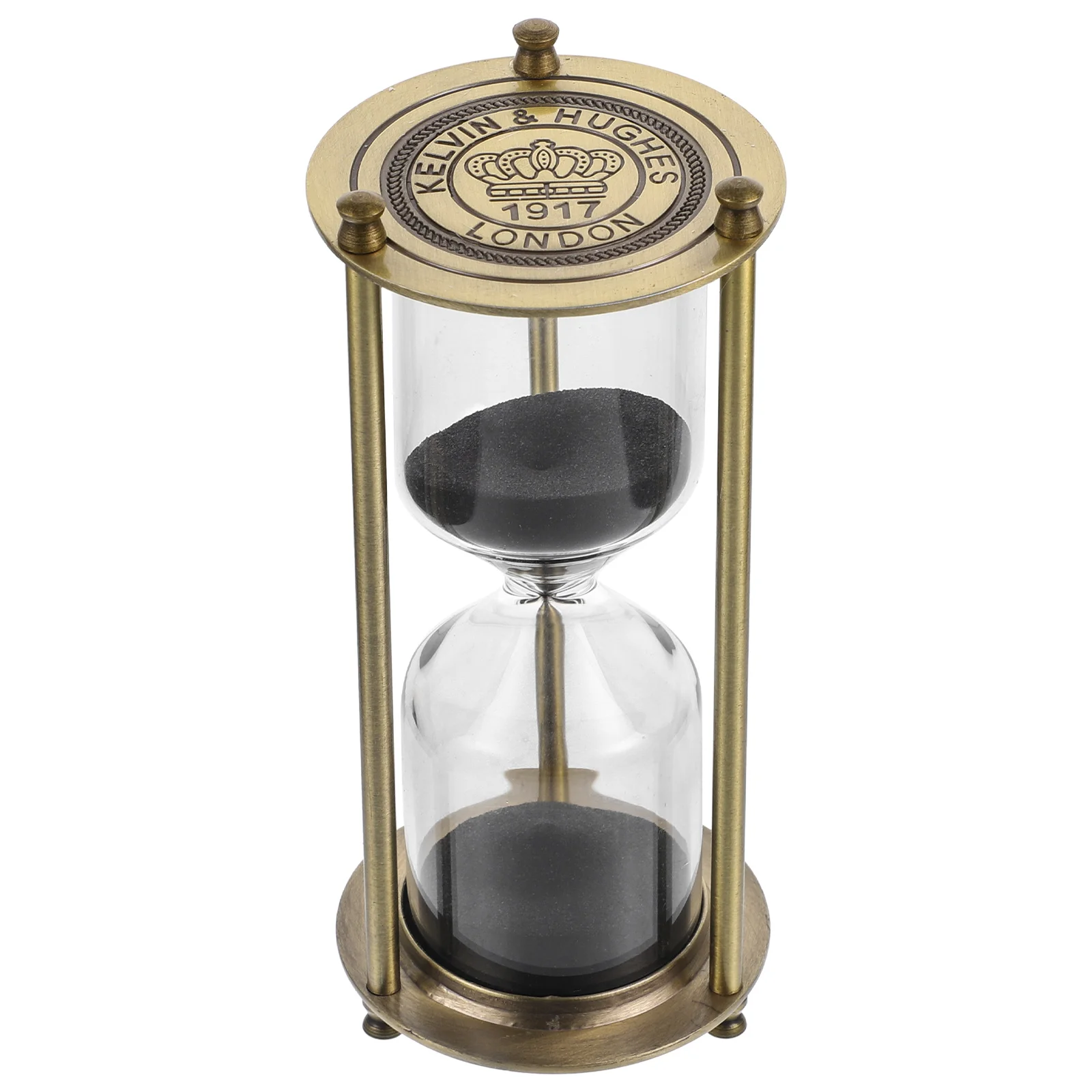 

Retro Metal Hourglass Timer 7x16cm Bronze S Clock Home Decor 15min Desk Supply Mini Model Craft Gift nament Creative