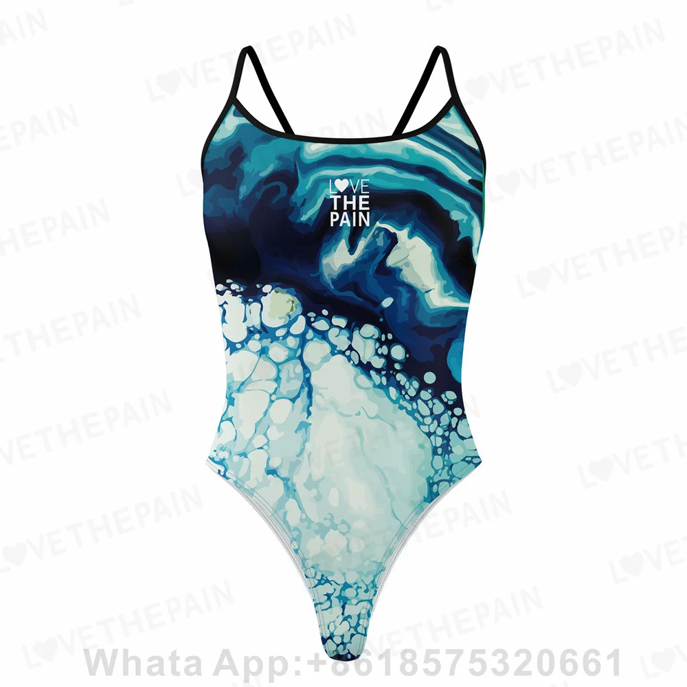 One Piece Sexy Swimsuit Women Thin Belt Swimsuit Training Swimwear Backless Bathing Suit Beachwear Swim Wear Monokini