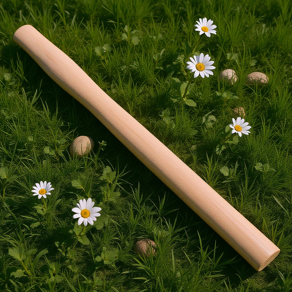 

Replacement Wooden Hammer Handle Strong Natural Wood Grip for Hammer Long-Lasting Use Easy Install Firewood Splitting Tool