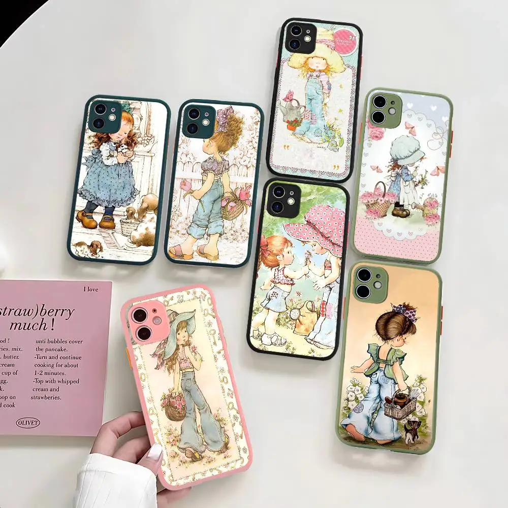

Sarah Kay Girls Cute Phone Case For IPhone 13 12 X XS MAX Pro Max 16 15 11 14 Pro Max Shockproof Matte Cover