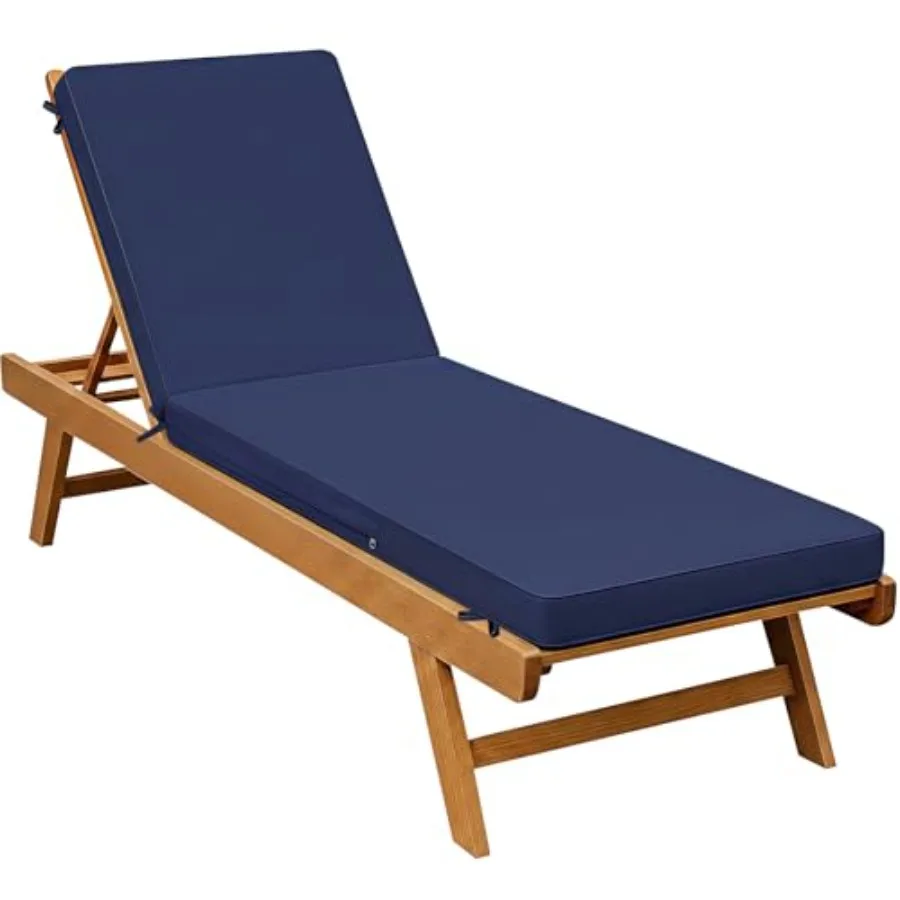

Chaise Lounge Chair Cushions for Outdoor Furniture - 72 x 21 x 3 Inch Waterproof Patio Pool Sunbrella Lounger Pads Replacement