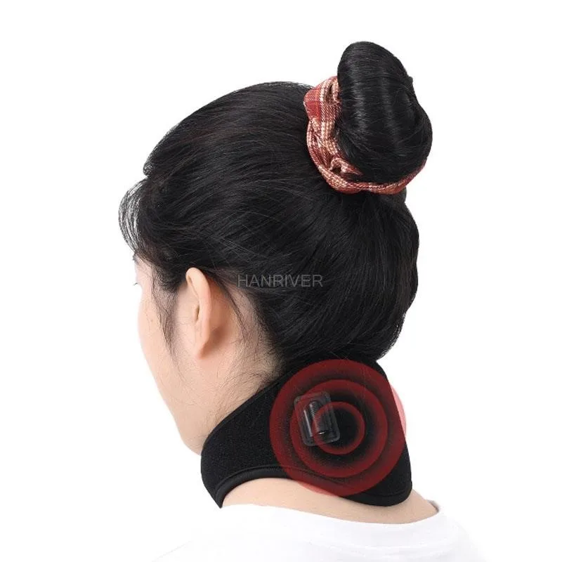 Cervical neck brace unisex portable infrared magnetic electric heating household USB mini fever neck guard