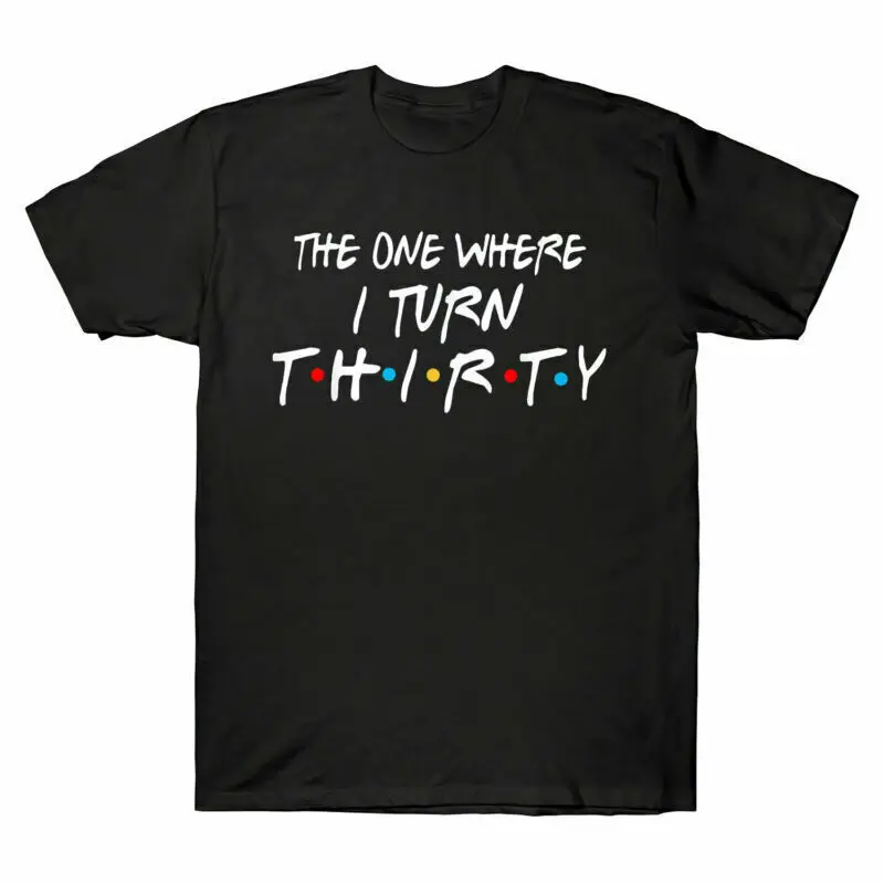 The One Where I Turn Thirty Shirt T-Shirt Funny 30th Birthday Gifts Tee