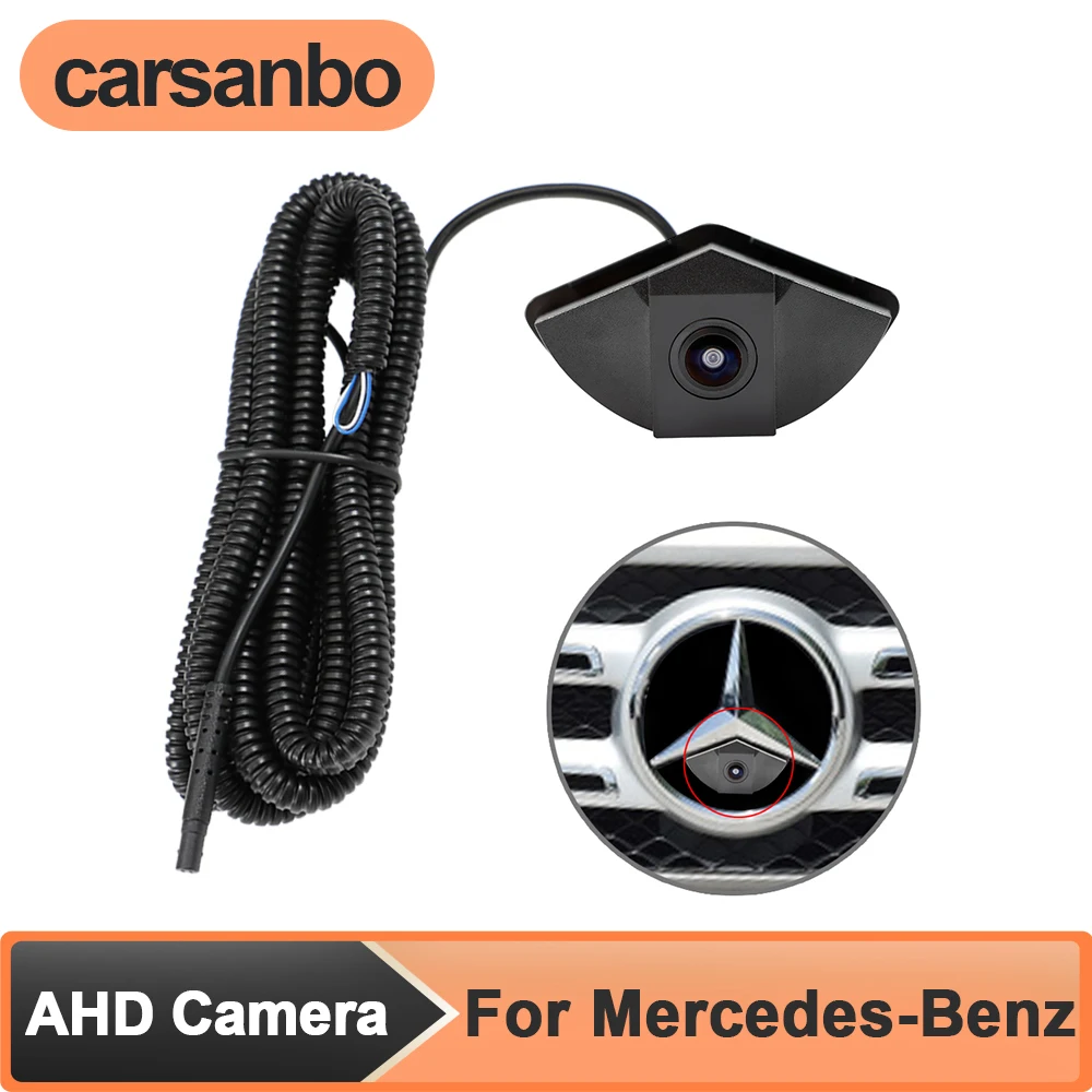 

Carsanbo AHD Car Front View Camera for Mercedes Benz Large LOGO OEM Vehicle Front Camera Night Vision Wide Ange 150° Waterproof