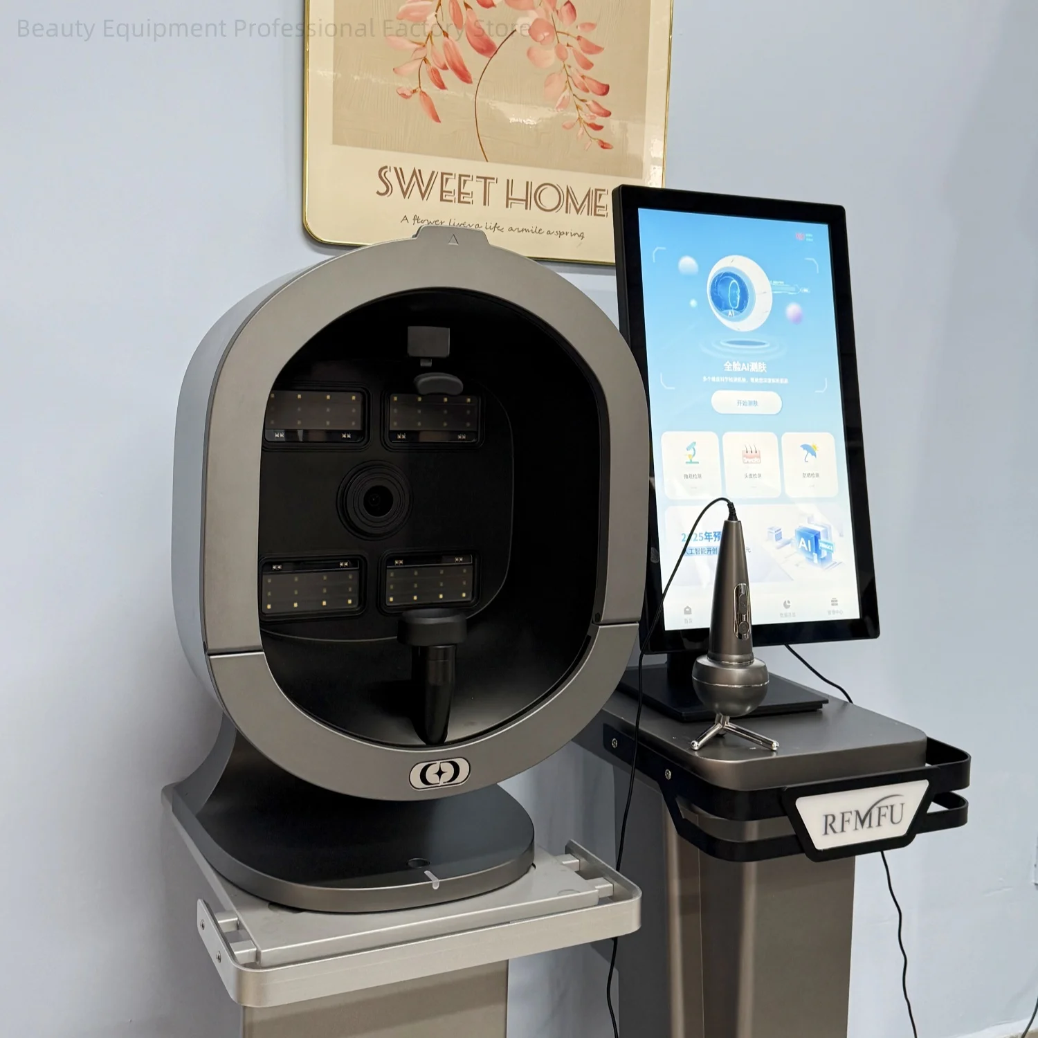Professioneller 3D-Gesichtsanalysator X5 Pro Kamerascanner UV-Messgerät zur Messung der Haut- und Haaranalyse Digitaler Gesichtsscanner