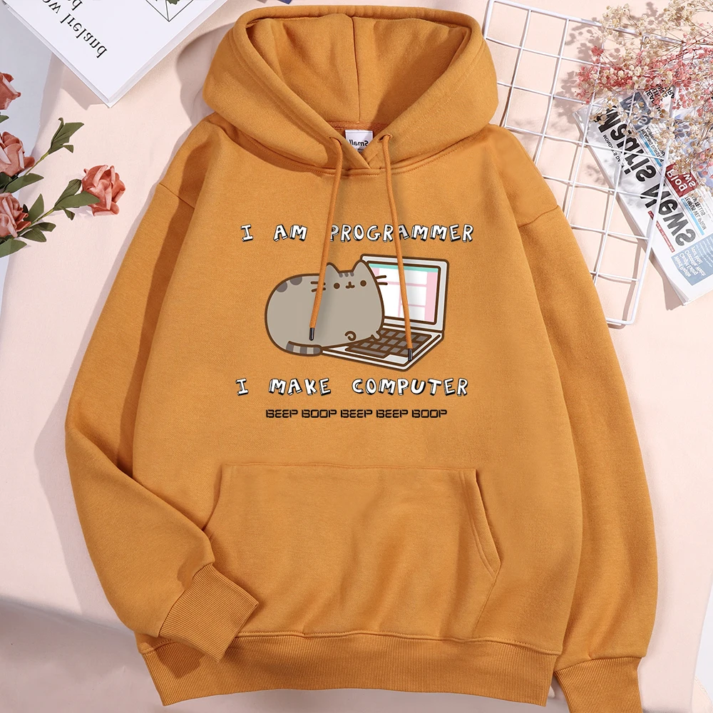 I Am Programmer I Make Computer Hoody For Men Women Fashion Crewneck Streetwear Personality Warm Sweatshirt Autumn Loose Hoodies