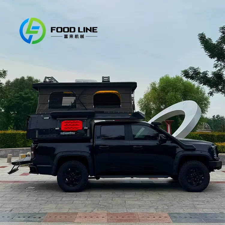 Truck Camper Pop Up 4X4 Backcountry Camper Fits Multiple Pickup Models, Built‑In Storage Pockets For Storing Camping Accessories