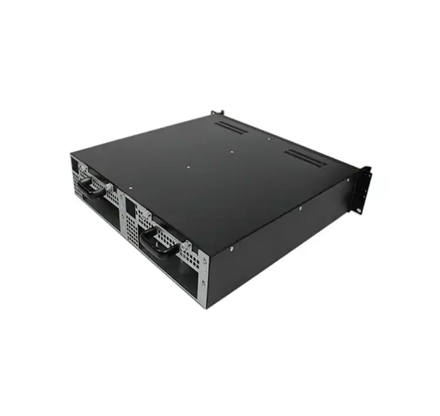 Custom 2U 4Bay Hot Swap Server Chassis with Double Mainboard System Server Case with IO Inte  ace