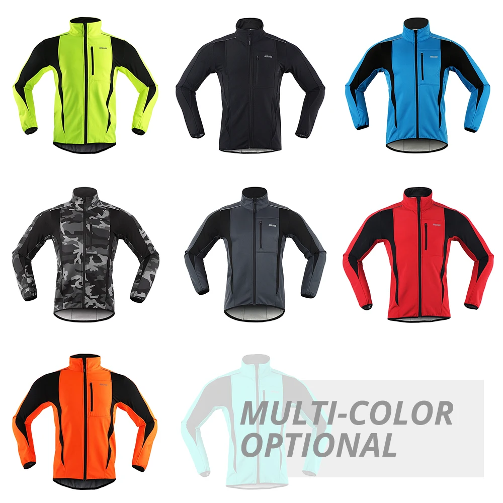 Men Autumn Winter Thermal Fleece Bicycle Jacket Outdoor Sports Hiking Hunting Combat Camping Soft Shell Coat Cycling Pad Shorts