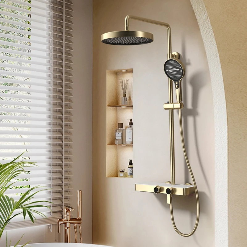 Multifunctional Shower Trim System Wear Resistant Bathroom Shower Stable Portable Showers with Water Pumps Household Using