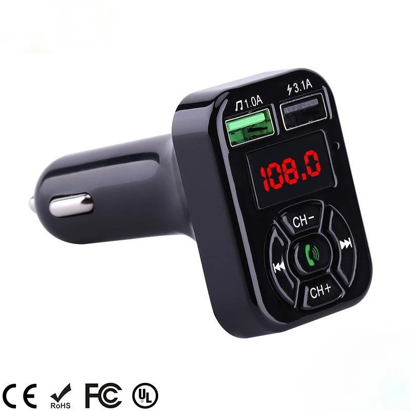 

A9 Bluetooth Car MP3 Player FM Transmitter Handsfree Car Kit Adapter 5V 3.1A USB Charger With TF/U Disk Audio Music Player