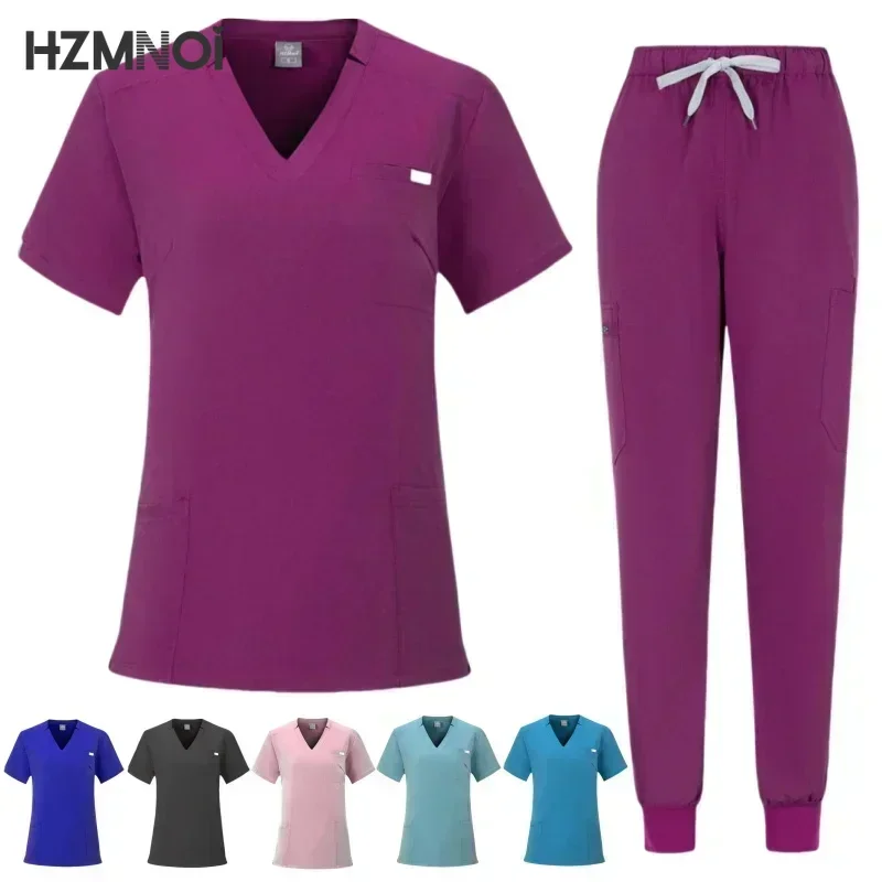 Medical Surgery Uniforms Women Scrubs Sets Hospital Doctors Clothing Nurses Accessories Dental Clinic Beauty Salon Workwear Suit