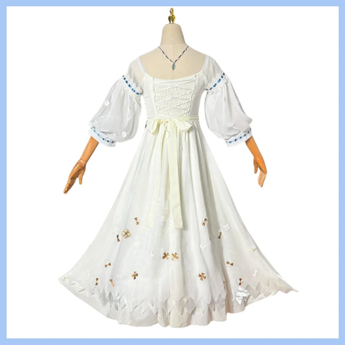 أنيمي لعبة عكس: 1999 سبعة وثلاثون تأثيري حلي 37 فستان أبيض أغطية الرأس شعر مستعار حفلة امرأة مثير لطيف الترفيه اليومي البدلة