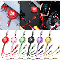 Car Interior 3 In 1 Fast Charger USB Data Cable Accessory For Mazda 323 626 CX5 CX3 CX7 CX30 CX60 CX9 MX3 MX5 RX3 RX8 Axela GJI
