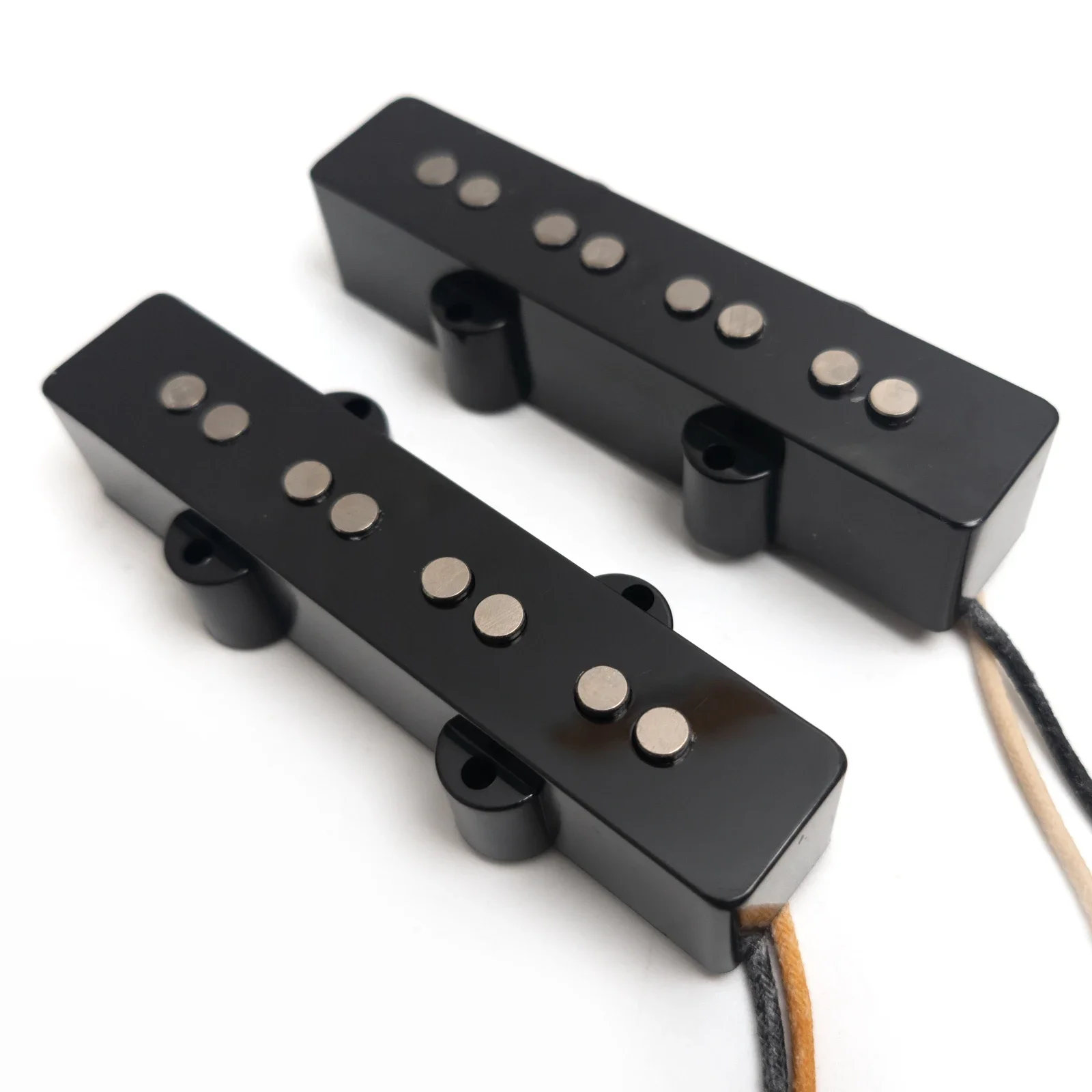 

JB 4 String Bass Alnico 5 Pickups Black Vintage Style JB Jazz Electric Bass Guitar Pickups Set Guitar Accessories