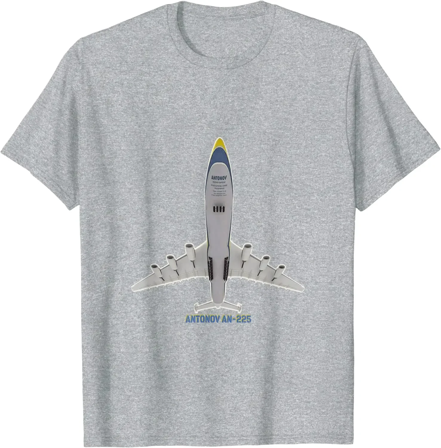 Antonov AN-225 Cargo Jet Plane T-Shirt 100% Cotton O-Neck Short Sleeve Summer Casual Mens T-shirt Streetwear