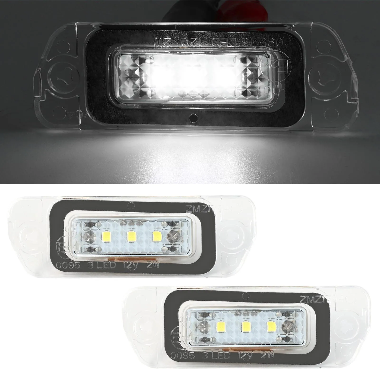 License Number Plate Light Plug And Play For Benz W251 2006-2011 W164 2005-11 X164 2007-12 2009 A2518200166 Accessories Assembly