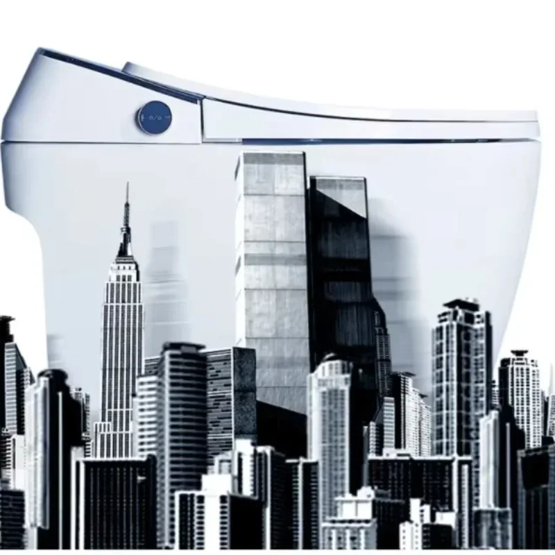 Vendite calde S Trap Toilette sifónica Commodes Inodoro Bagno Intelligente Riscaldata Toilette intelligente in ceramica