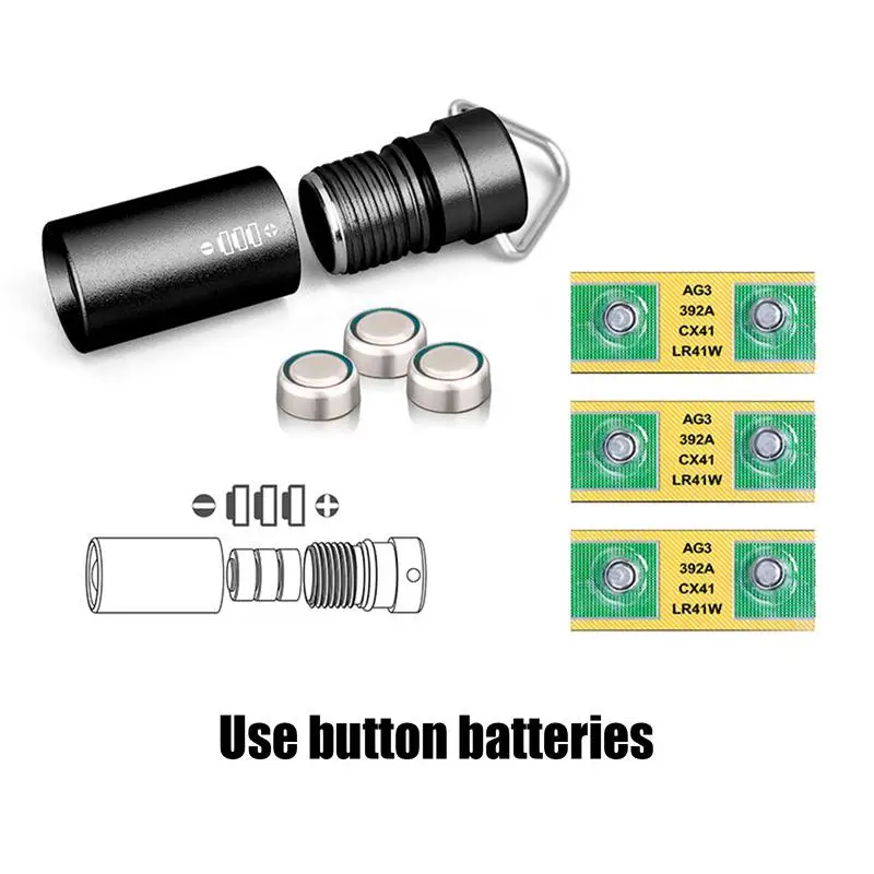 Key Chain Flashlight Small Key Chain Flashlight Battery Powered Portable Light Pocket Torches For Travel Night Indoor Home