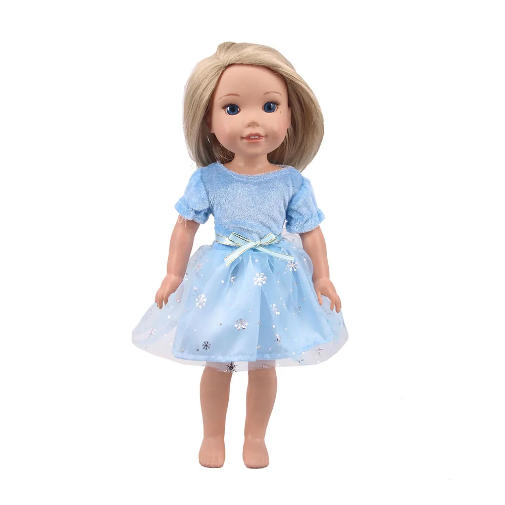 For Paola Reina Doll Clothes Fashion Style Summer Dress Fit 14.5 inch Wellie Wisher&32-34 Cm Dolls Nancy Girl\'s Accessories,Gift