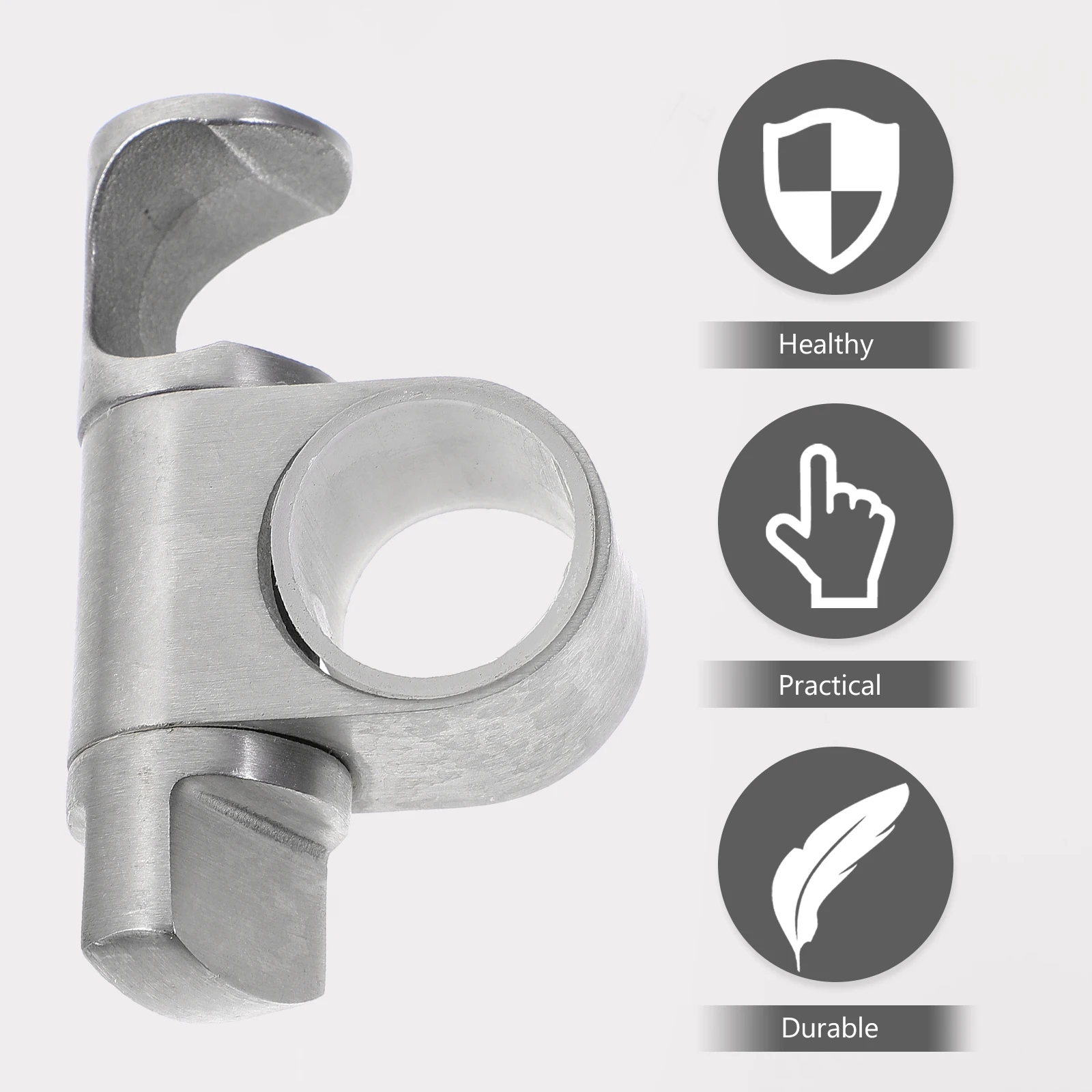 

Stainless Steel Shower Head Holder For Slide Degree Rotatable Durable Corrosion Resistant Brushed Nickel Finish Easy