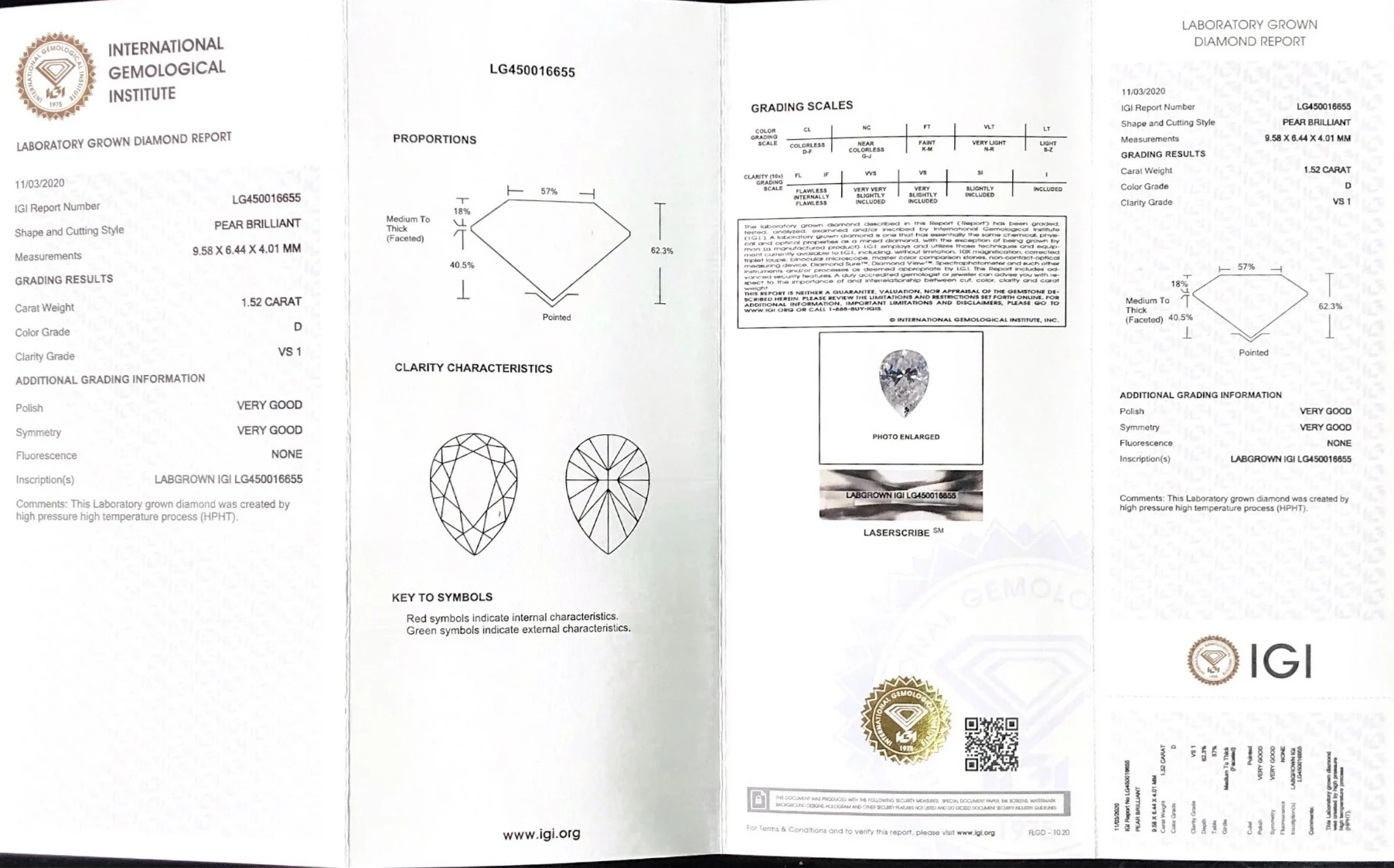 Certificato ICI con diamante collato in laboratorio con taglio a pera VS1 DEF 1.0-3.0ct per anello, orecchino, collana, diamante sintetico, gioielli ecologici