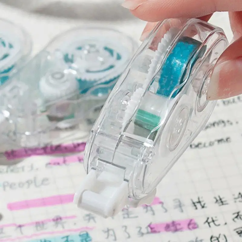 62KA 4 Pieces Adhesive Roller for Scrapbooking Double Sided Tape Roller Adhesive Tape School Office Journaling Supplies