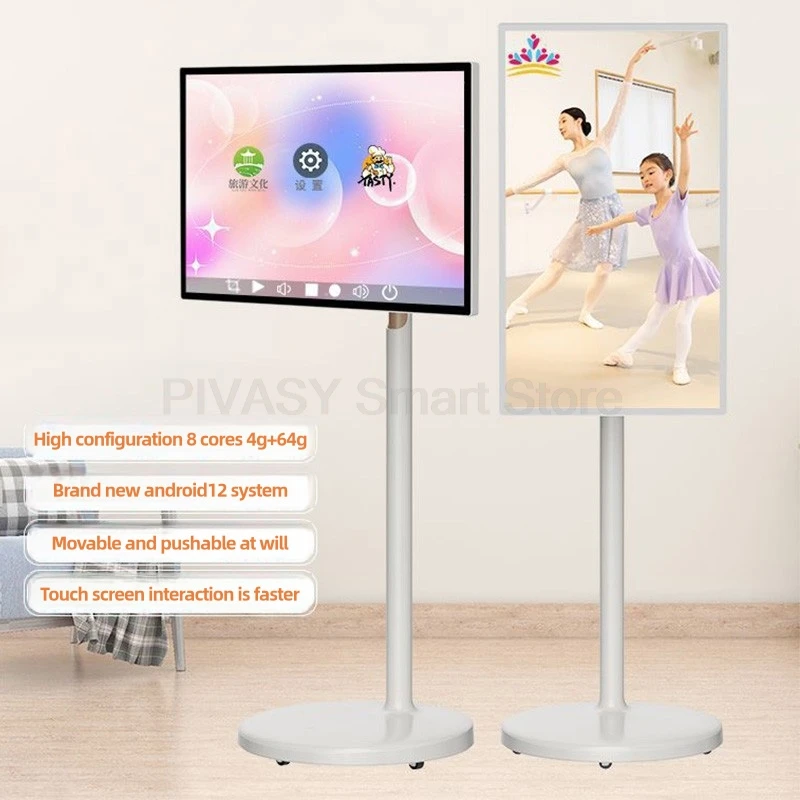 Popolare display multi-dimensione Touch Screen portatile Smart TV Monitor mobile per conferenze interne per giochi dal vivo con supporto da pavimento